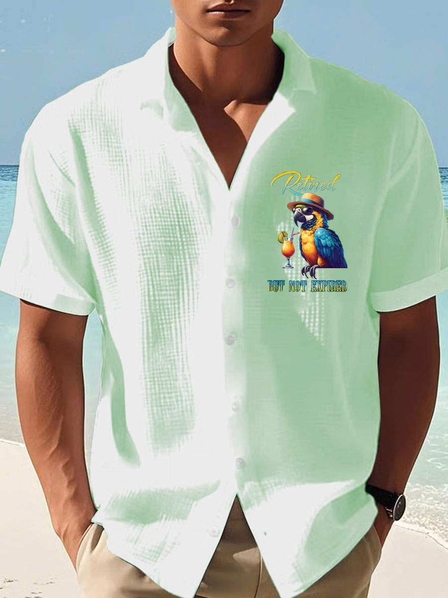 Men's Jimmy Buffett Day Printed Short Shirt