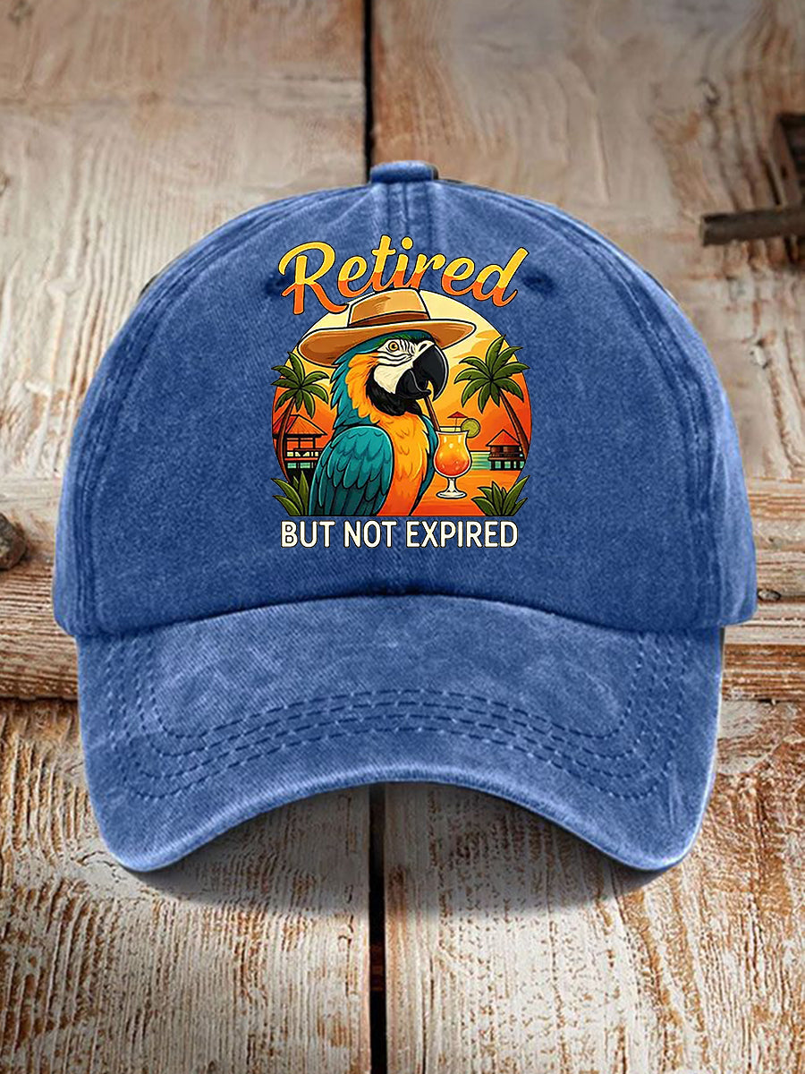 Unisex It's 5 O'clock Everywhere Parrot Print Hat