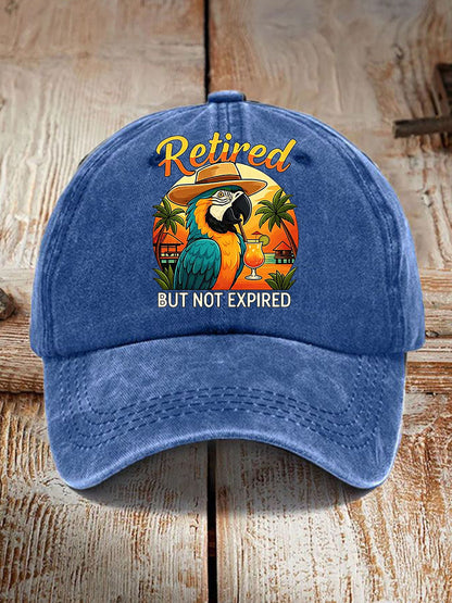 Unisex It's 5 O'clock Everywhere Parrot Print Hat