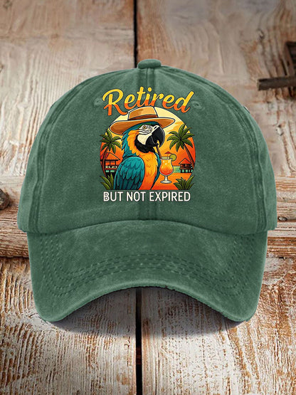 Unisex It's 5 O'clock Everywhere Parrot Print Hat