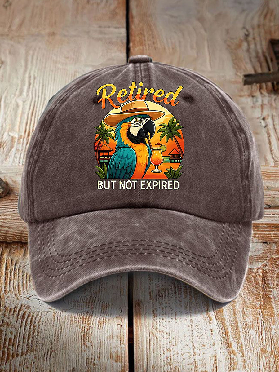 Unisex It's 5 O'clock Everywhere Parrot Print Hat