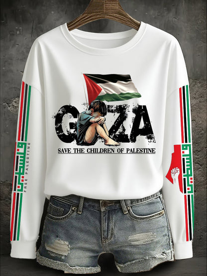 Women's Free Peace Printed Sweatshirt