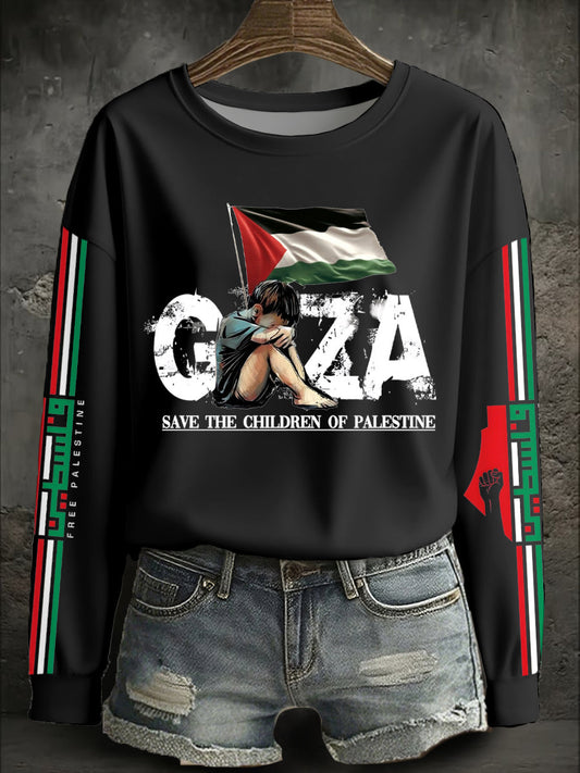 Women's Free Peace Printed Sweatshirt