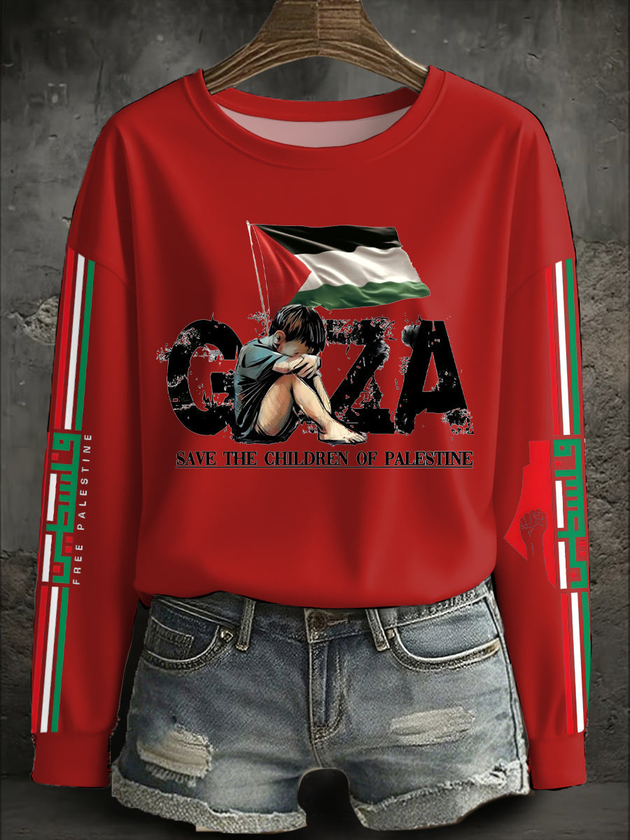 Women's Free Peace Printed Sweatshirt