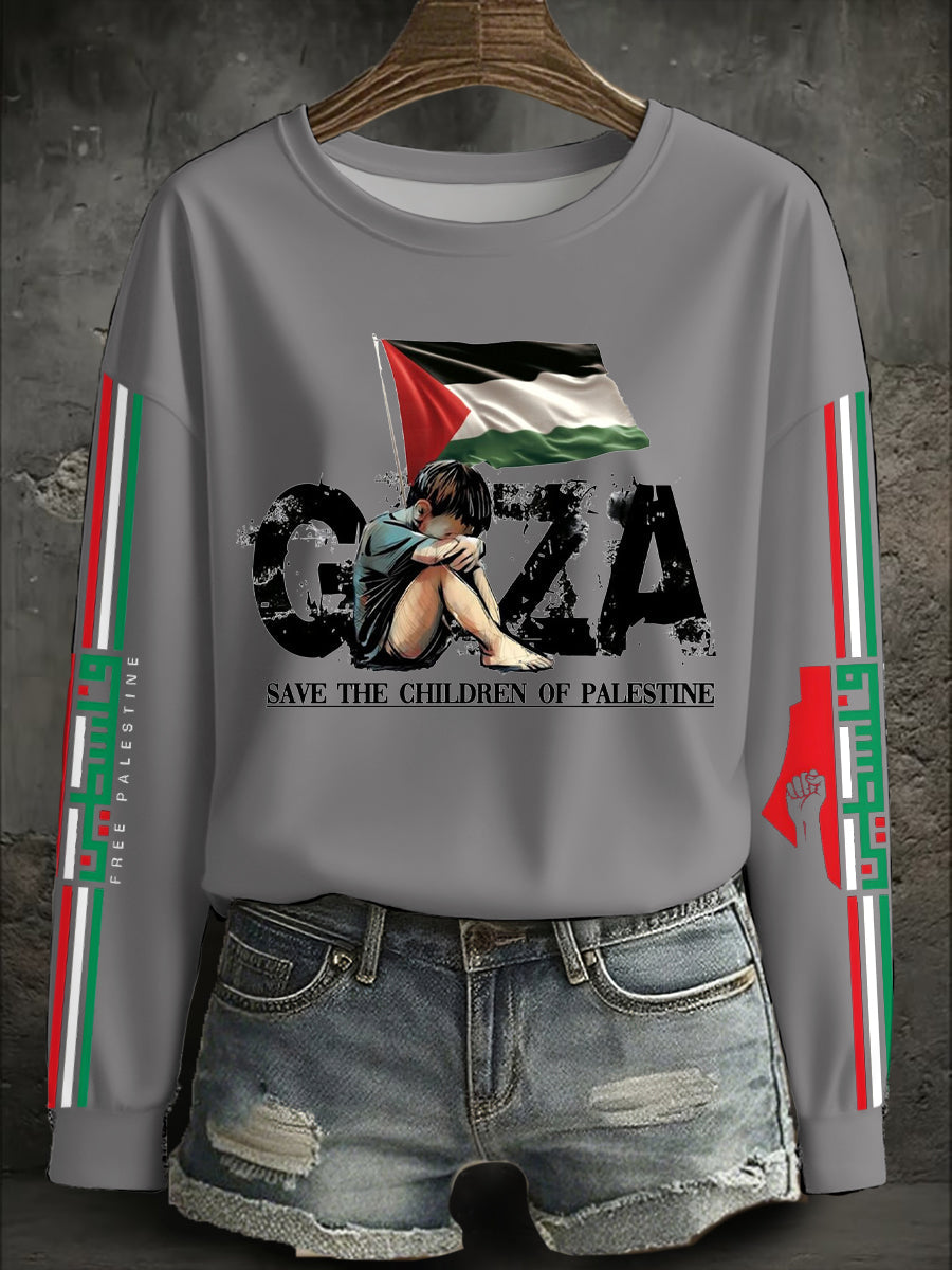 Women's Free Peace Printed Sweatshirt