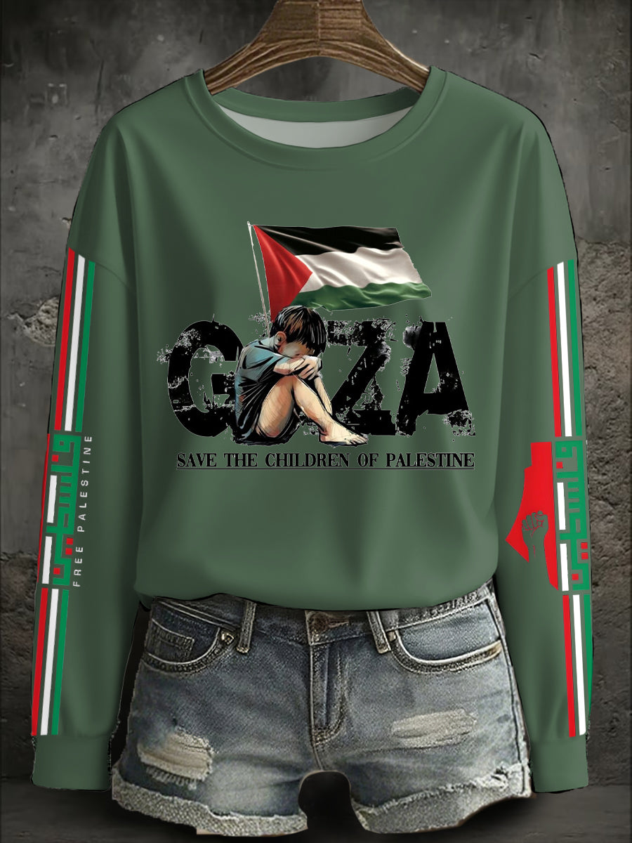 Women's Free Peace Printed Sweatshirt