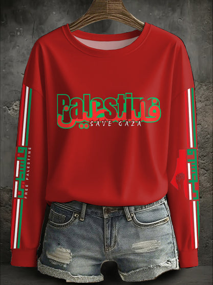 Women's Free Peace Printed Sweatshirt