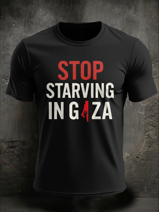 Men's Free Peace Printed T-shirt