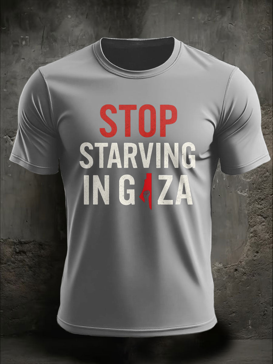 Men's Free Peace Printed T-shirt