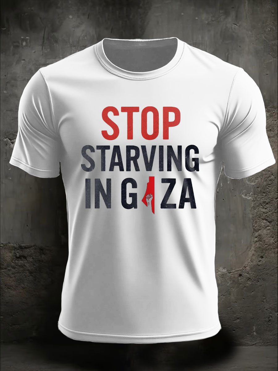 Men's Free Peace Printed T-shirt