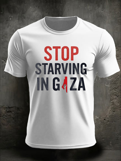 Men's Free Peace Printed T-shirt