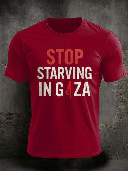 Men's Free Peace Printed T-shirt