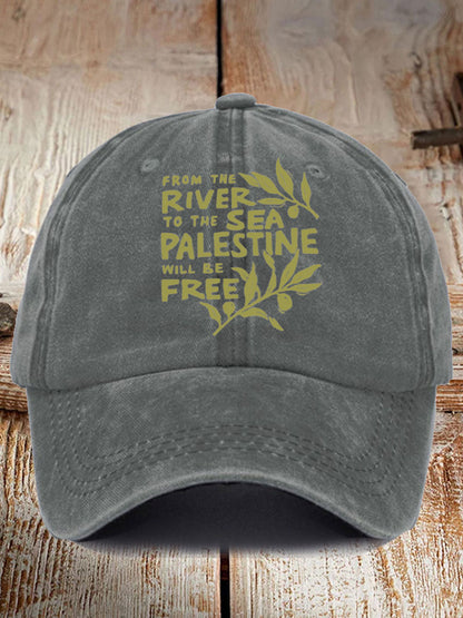 Unisex Free Peace Printed Hat