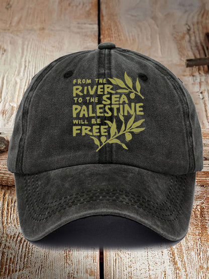 Unisex Free Peace Printed Hat