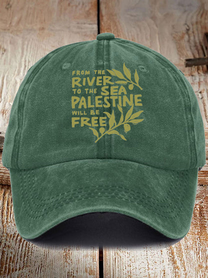 Unisex Free Peace Printed Hat