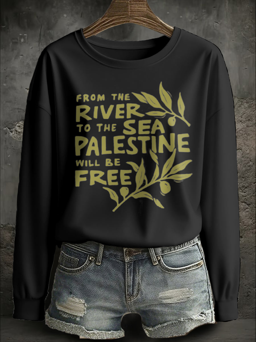 Women's Free Peace Printed Sweatshirt