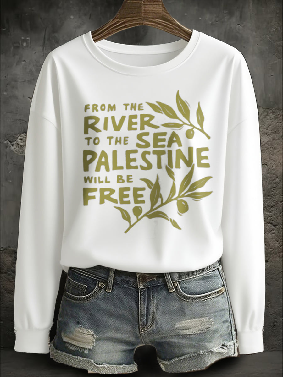 Women's Free Peace Printed Sweatshirt
