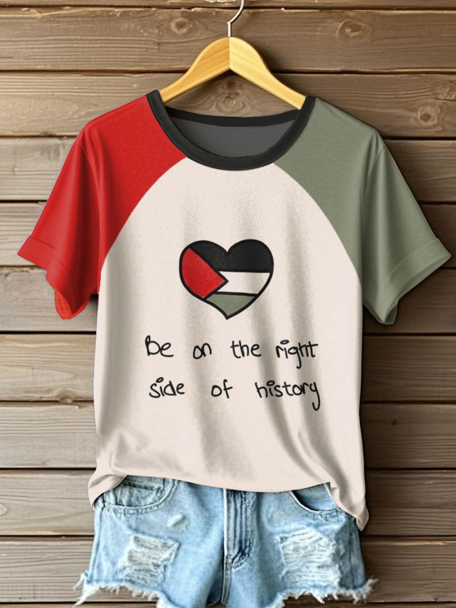 Women's Free Peace Printed T-Shirt