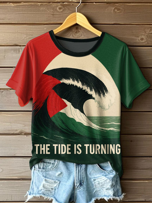 Women's Free Peace Printed T-Shirt