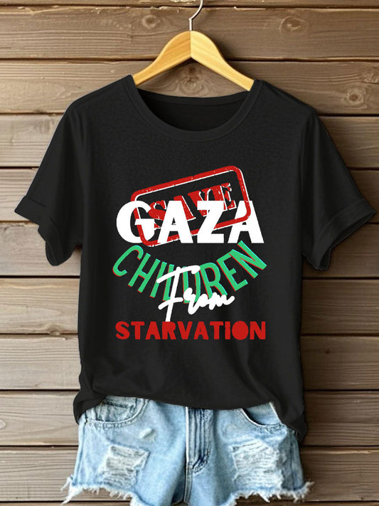 Women's Free Peace Printed T-Shirt