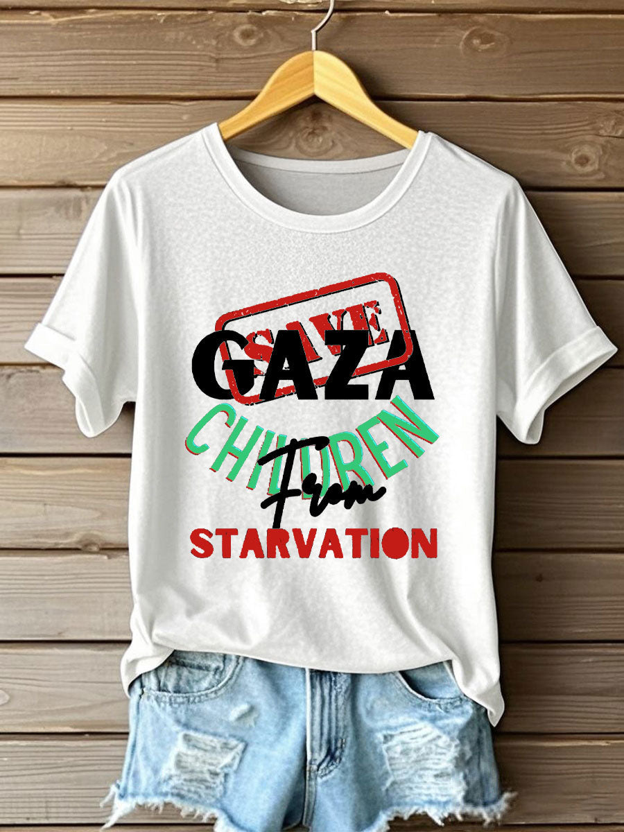 Women's Free Peace Printed T-Shirt