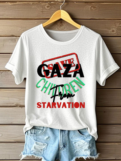 Women's Free Peace Printed T-Shirt