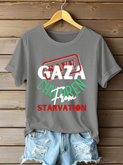 Women's Free Peace Printed T-Shirt