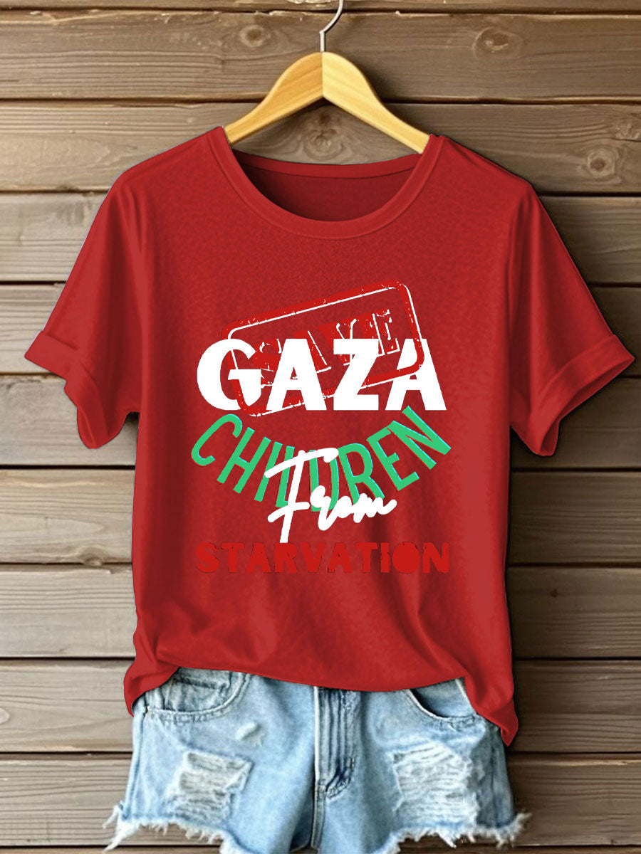 Women's Free Peace Printed T-Shirt