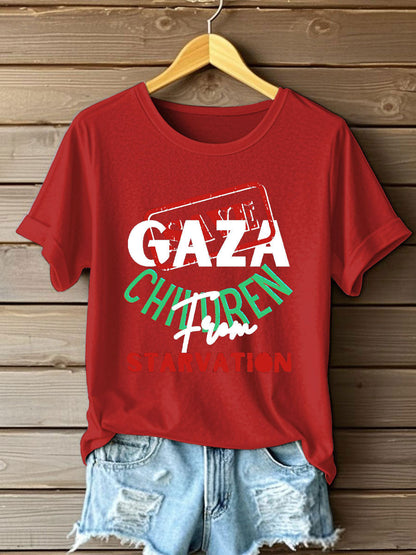 Women's Free Peace Printed T-Shirt