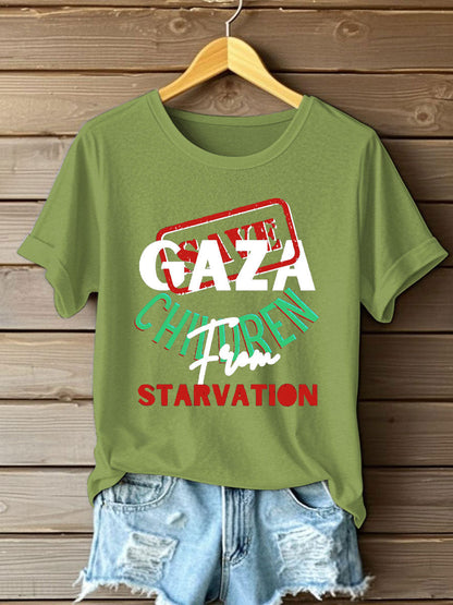 Women's Free Peace Printed T-Shirt