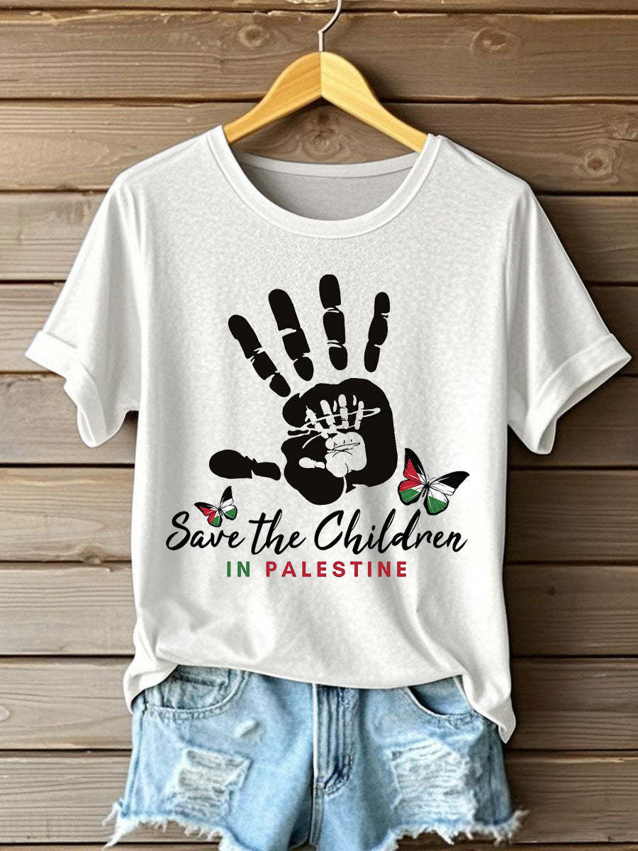 Women's Free Peace Printed T-Shirt