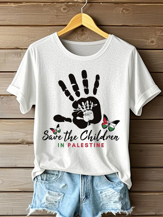 Women's Free Peace Printed T-Shirt