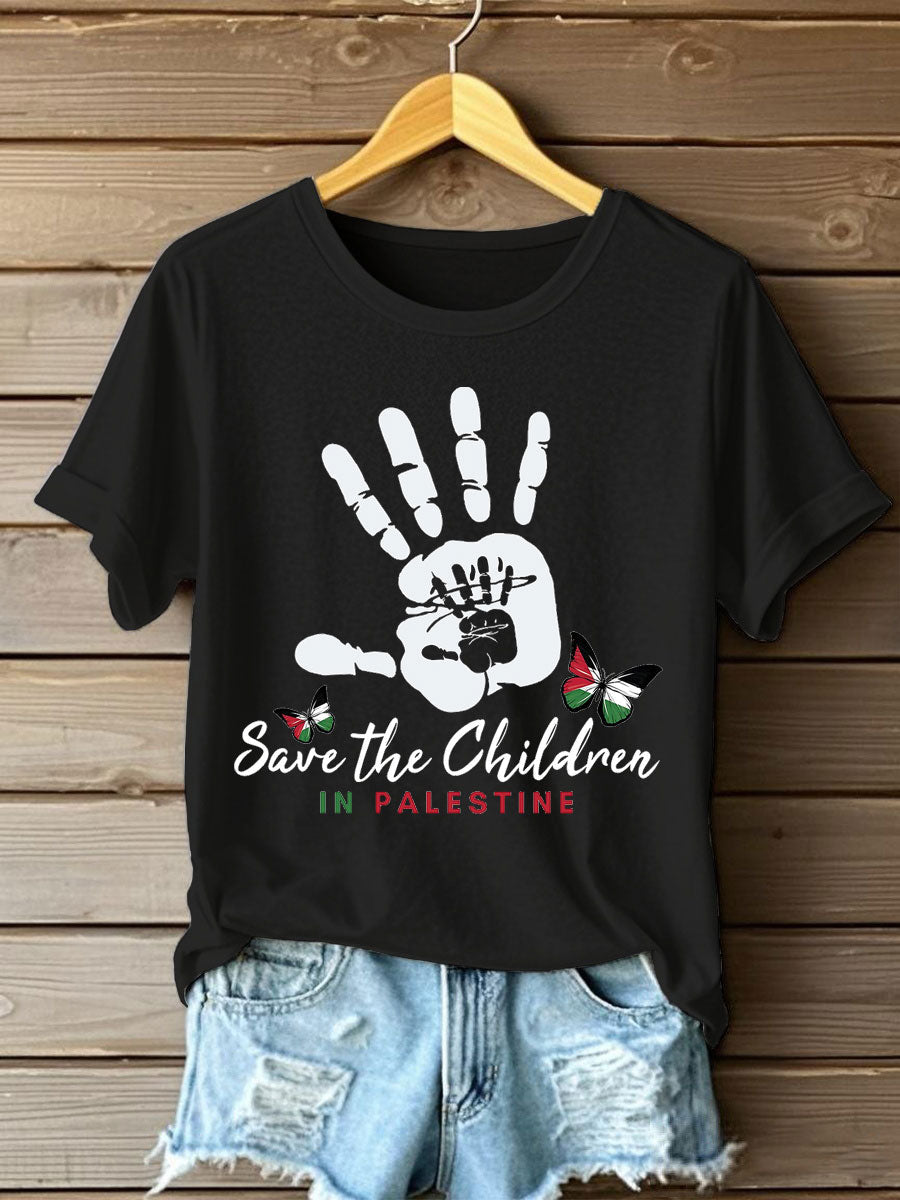 Women's Free Peace Printed T-Shirt