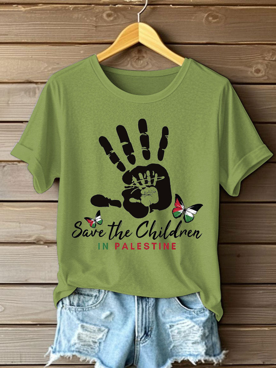 Women's Free Peace Printed T-Shirt