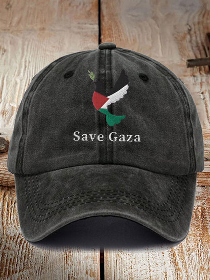 Unisex Free Peace Stop Genocide Printed Hat