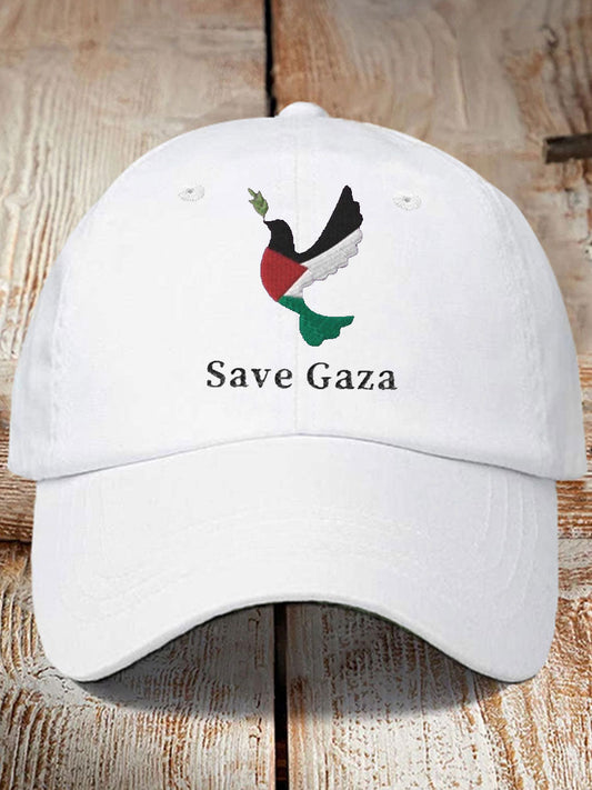 Unisex Free Peace Stop Genocide Printed Hat