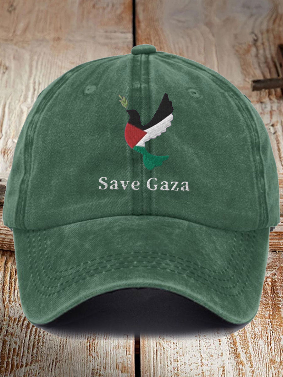 Unisex Free Peace Stop Genocide Printed Hat