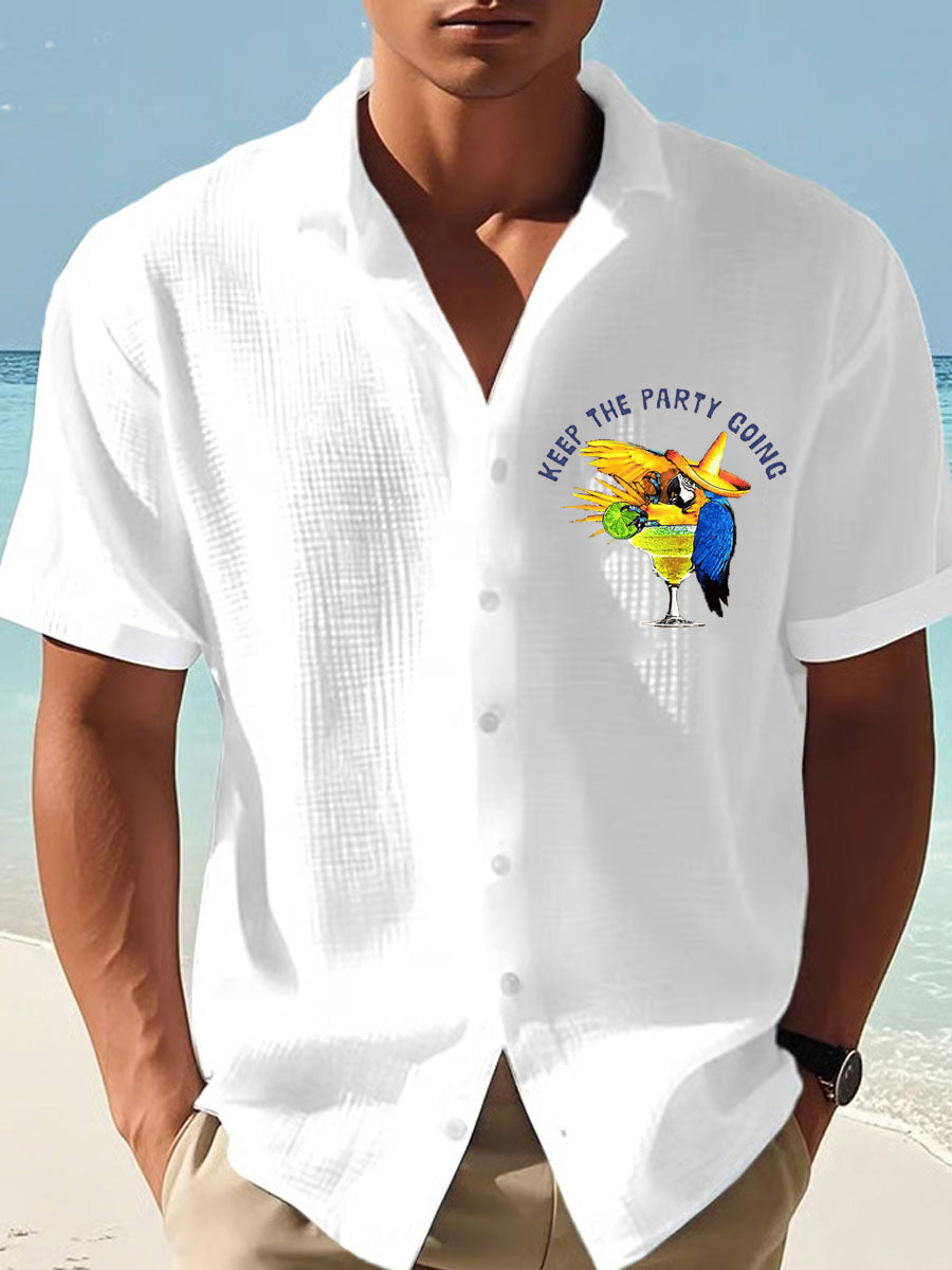 Men's Jimmy Buffett Day Waffle Shirt