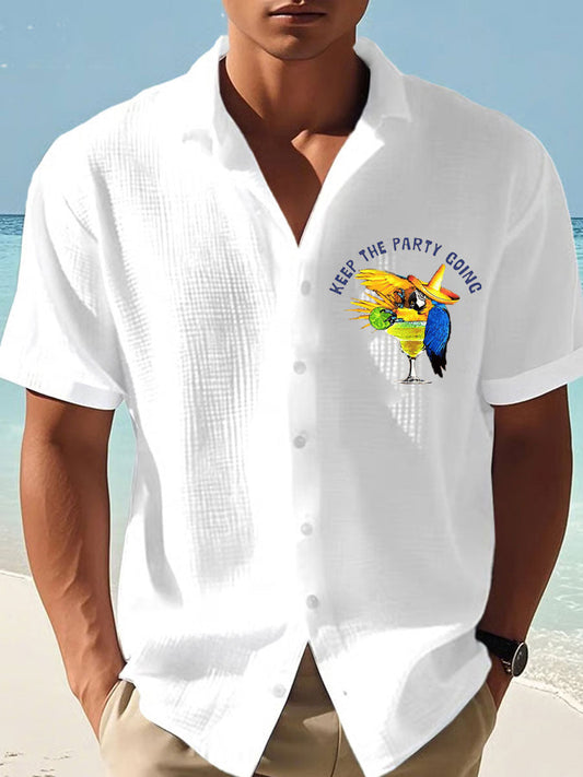 Men's Jimmy Buffett Day Waffle Shirt