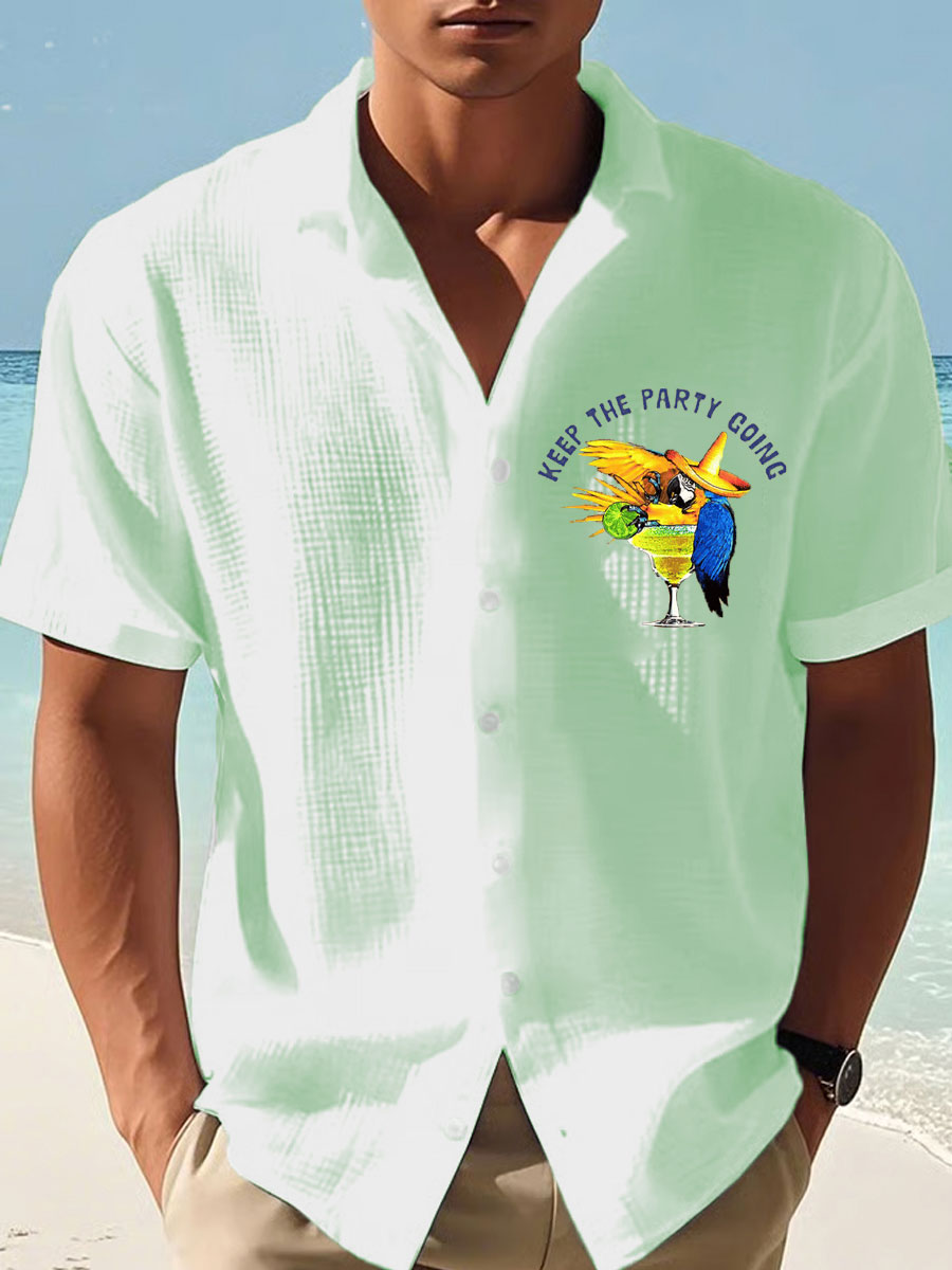 Men's Jimmy Buffett Day Waffle Shirt