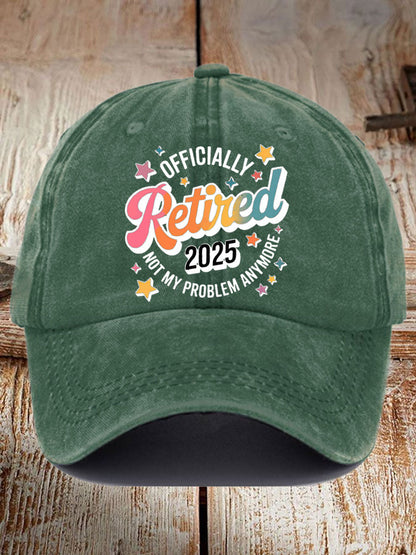 Unisex Officially Retired Not My Problem Anymore Hat