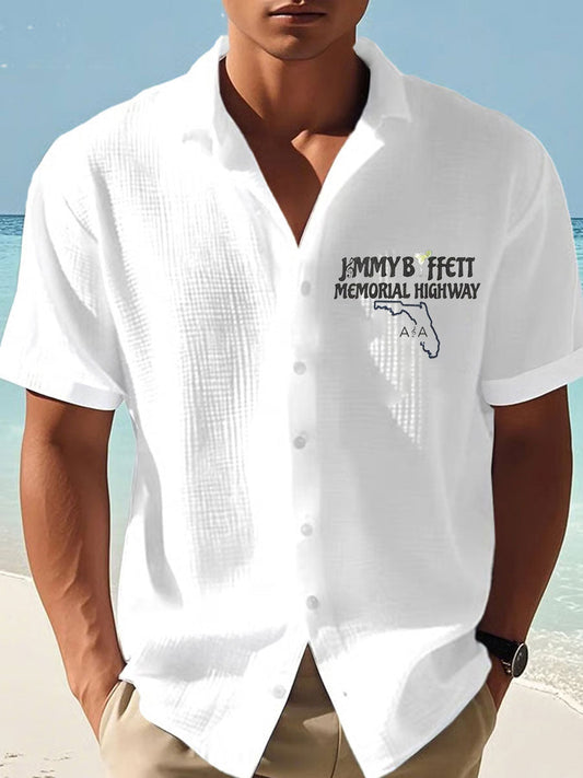 Men's Jimmy Buffett Day Waffle Shirt