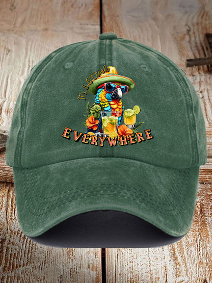 Unisex  It‘s 5 O'clock Everywhere Print Casual Print Hat