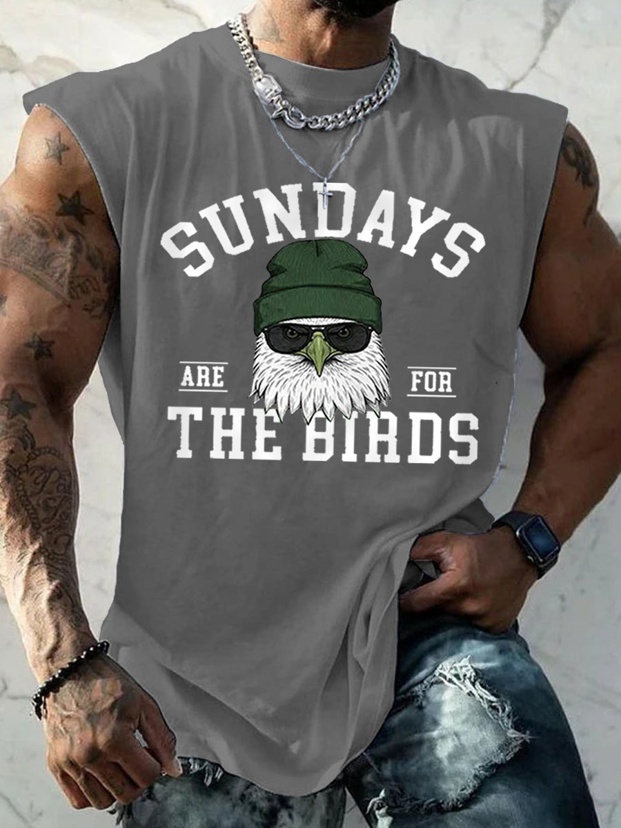Men's Sundays Are For The Birds Football Fans Lovers Gameday Casual Tank Top