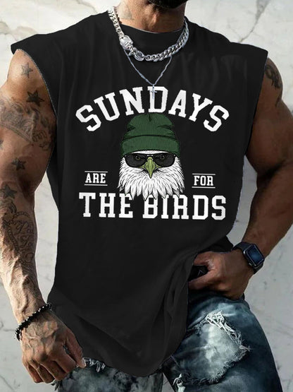Men's Sundays Are For The Birds Football Fans Lovers Gameday Casual Tank Top