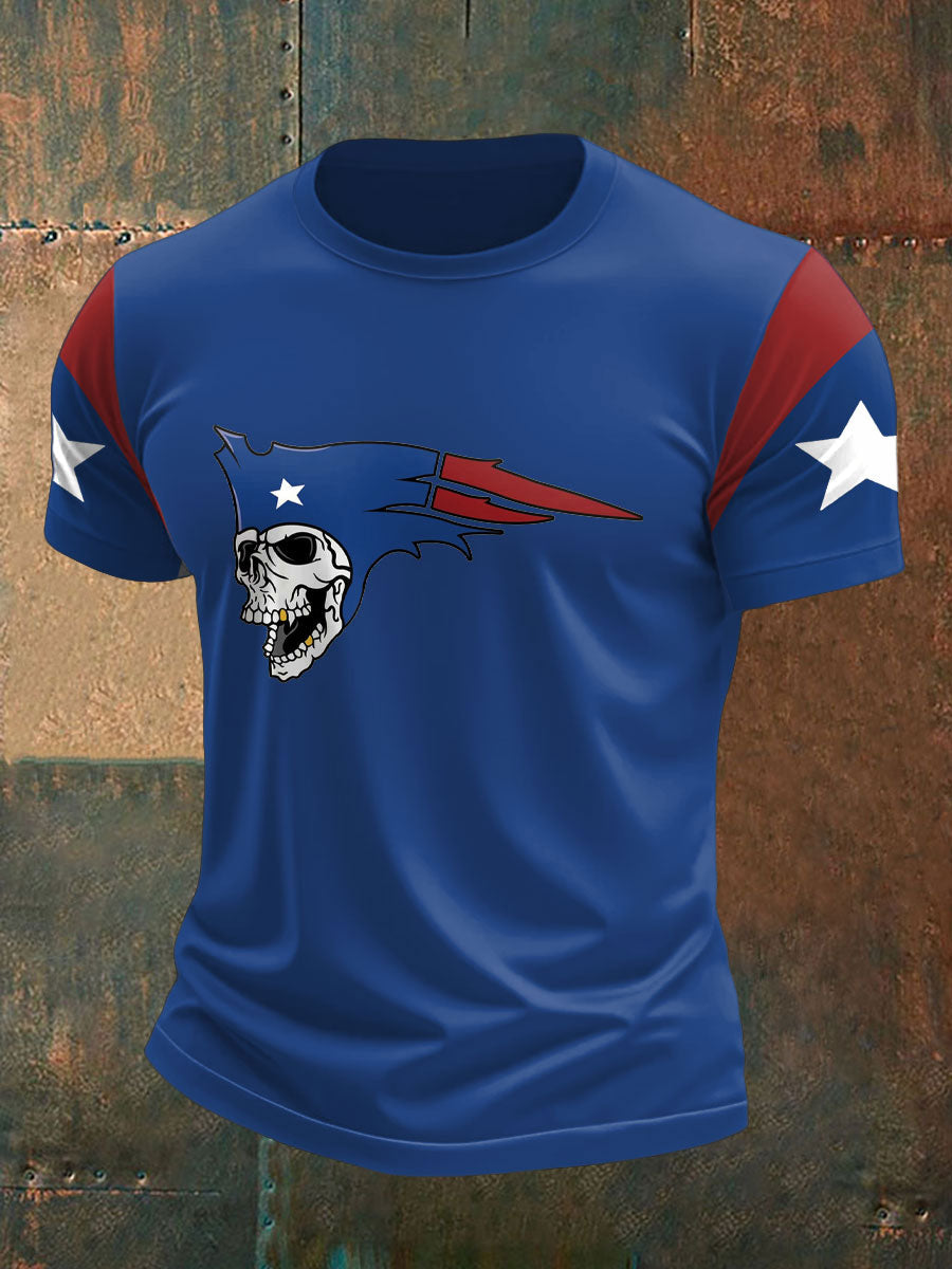 Men's Football Fans Lovers Gameday Printed T-shirt