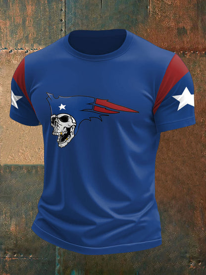 Men's Football Fans Lovers Gameday Printed T-shirt