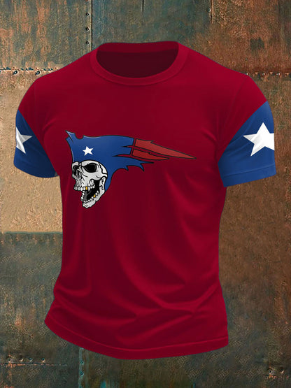 Men's Football Fans Lovers Gameday Printed T-shirt