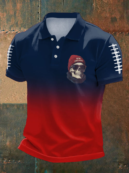 Men's Football Fans Lovers Gameday Printed Casual Tops