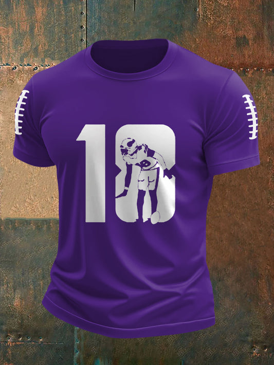 Men's Football Fans Lovers Gameday Casual Tee